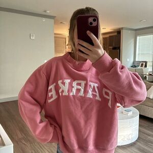 Parke Valentine’s day Mockneck in Bubblegum